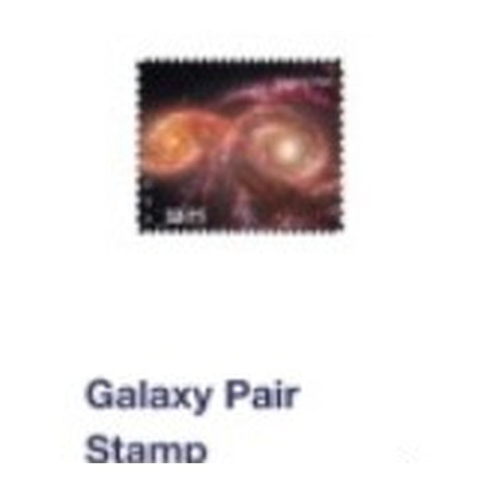 2026 Galaxy Pair Priority Mail Express postage stamps, sheet of 4