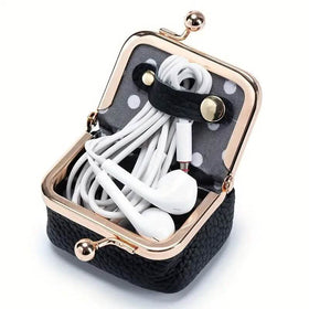 Genuine Leather Vintage-Inspired Coin Purse with Kiss Lock