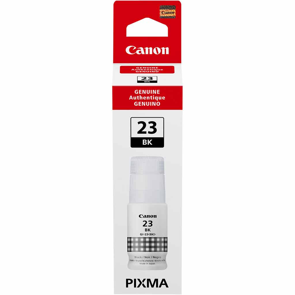 New, Pre-Owned - Canon GI-23 Standard-Yield Black Ink Bottle, 4696C001