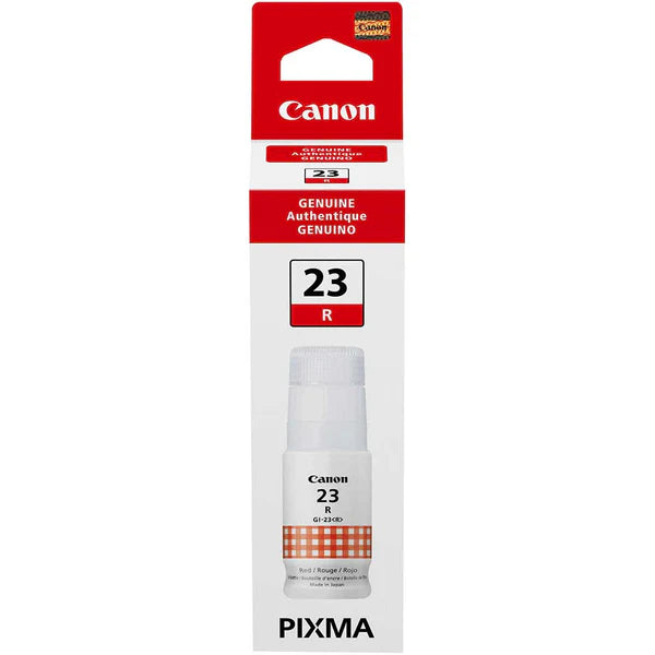 New, Pre-Owned - Canon GI-23 Standard-Yield Red Ink Bottle, 4714C001
