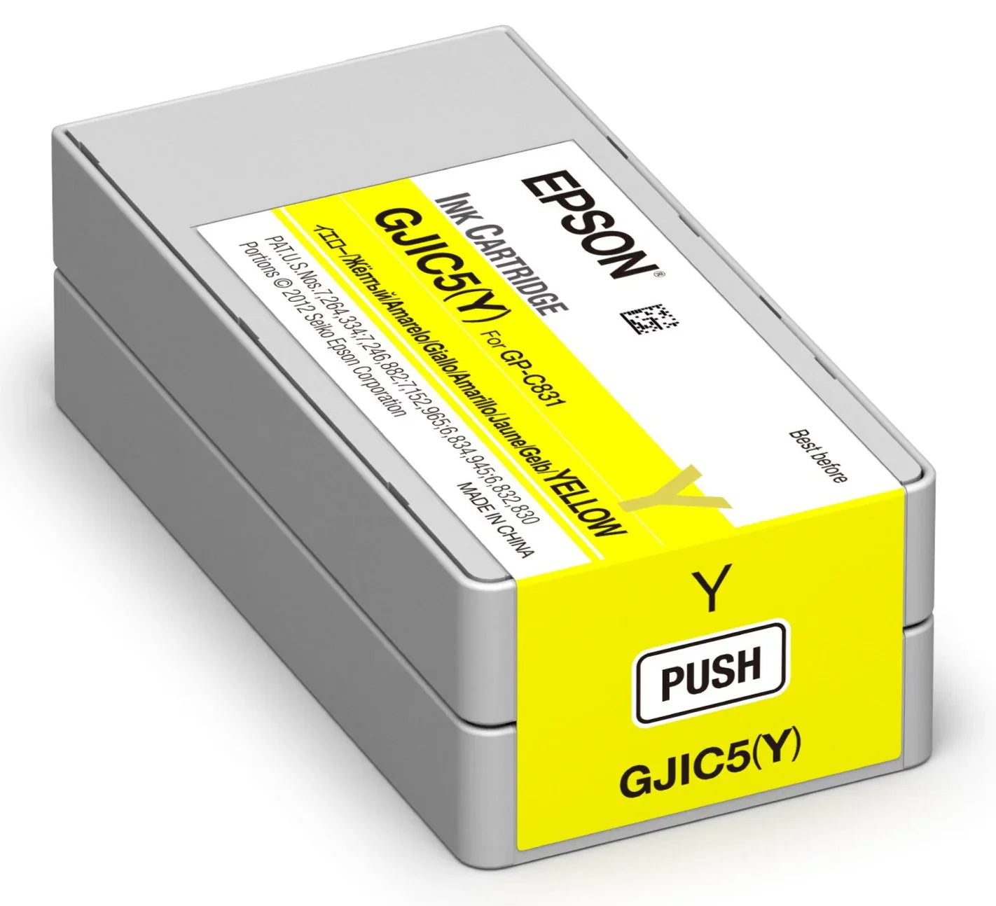 New, Pre-Owned - Epson GJIC5 (Y) Yellow Pigment Ink Cartridge