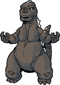 Godzilla Showa Era AR Pin
