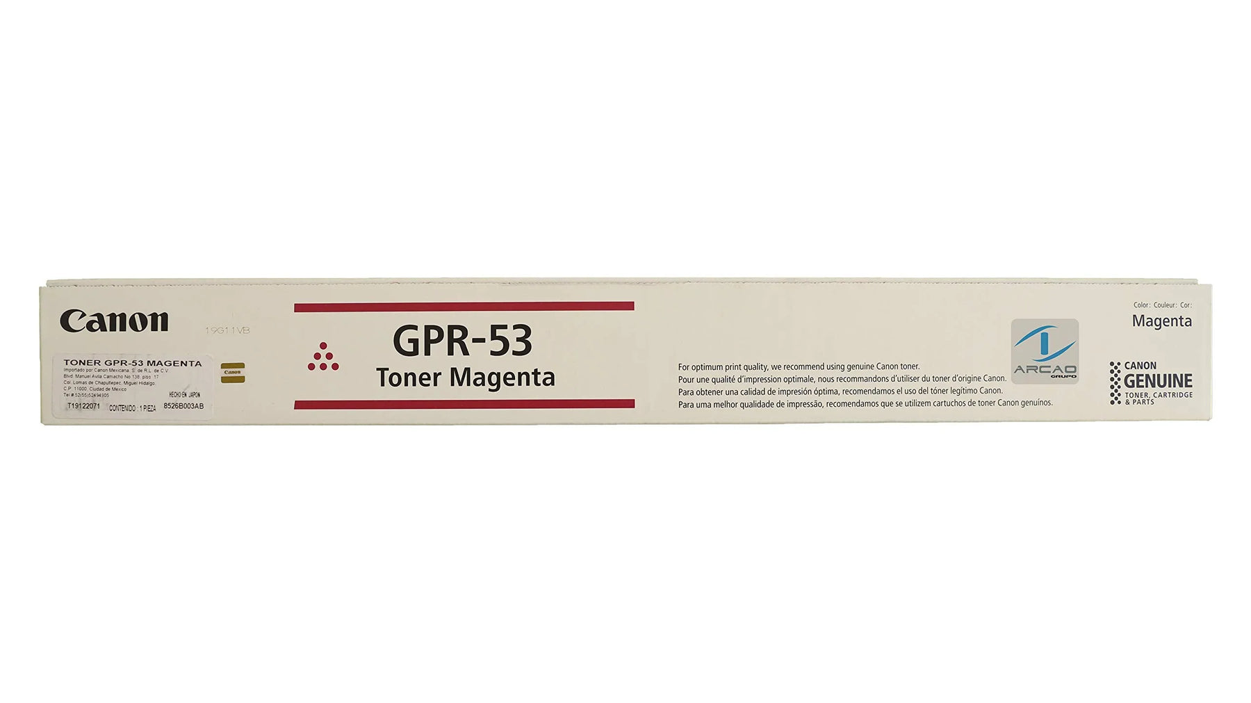 New, Pre-Owned - Canon GPR-53 Magenta Toner Cartridge, 8526B003AA