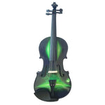 Neon Green Galaxy Ride Violin Outfit | Carbon Fiber Bow & Crystal Tuners