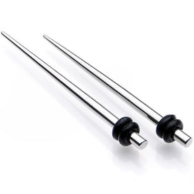 9 Piece Ear Stretching Kit in Stainless Steel Set of 2