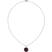 Custom Pink Personalized Name Silver Plated Chain Necklace