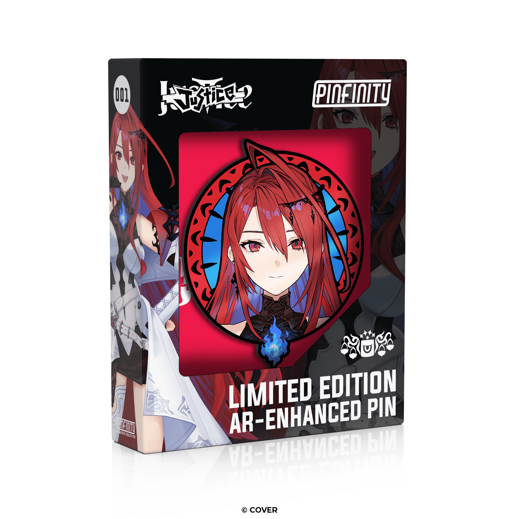 Limited Edition hololive English -Justice- Elizabeth Rose Bloodflame AR Pin