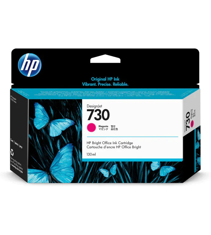 New, Pre-Owned - HP 730 130-ml (P2V63A) Magenta Ink Cartridge