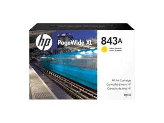 New, Pre-Owned - HP 843A 400ml PageWide XL Yellow Ink Cartridge, C1Q60A