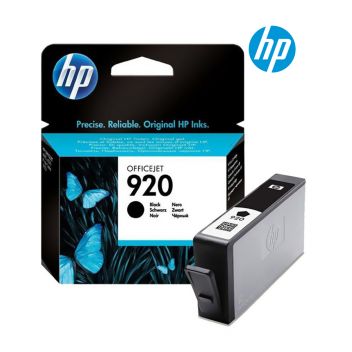New, Pre-Owned - HP 920 (CD971AN) Black Ink Cartridges