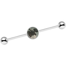 14G Holiday Rustic Wood Moose Industrial Barbell 37mm