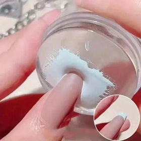 Hypoallergenic Silicone Nail Stamper and Scraper Set for French Manicure Stamping Plate