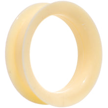 38mm Peach Flesh Tone Silicone Ultra Soft Double Flare Tunnel Plug Set