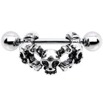 16G 1/2 Gothic Skull Cartilage Cuff