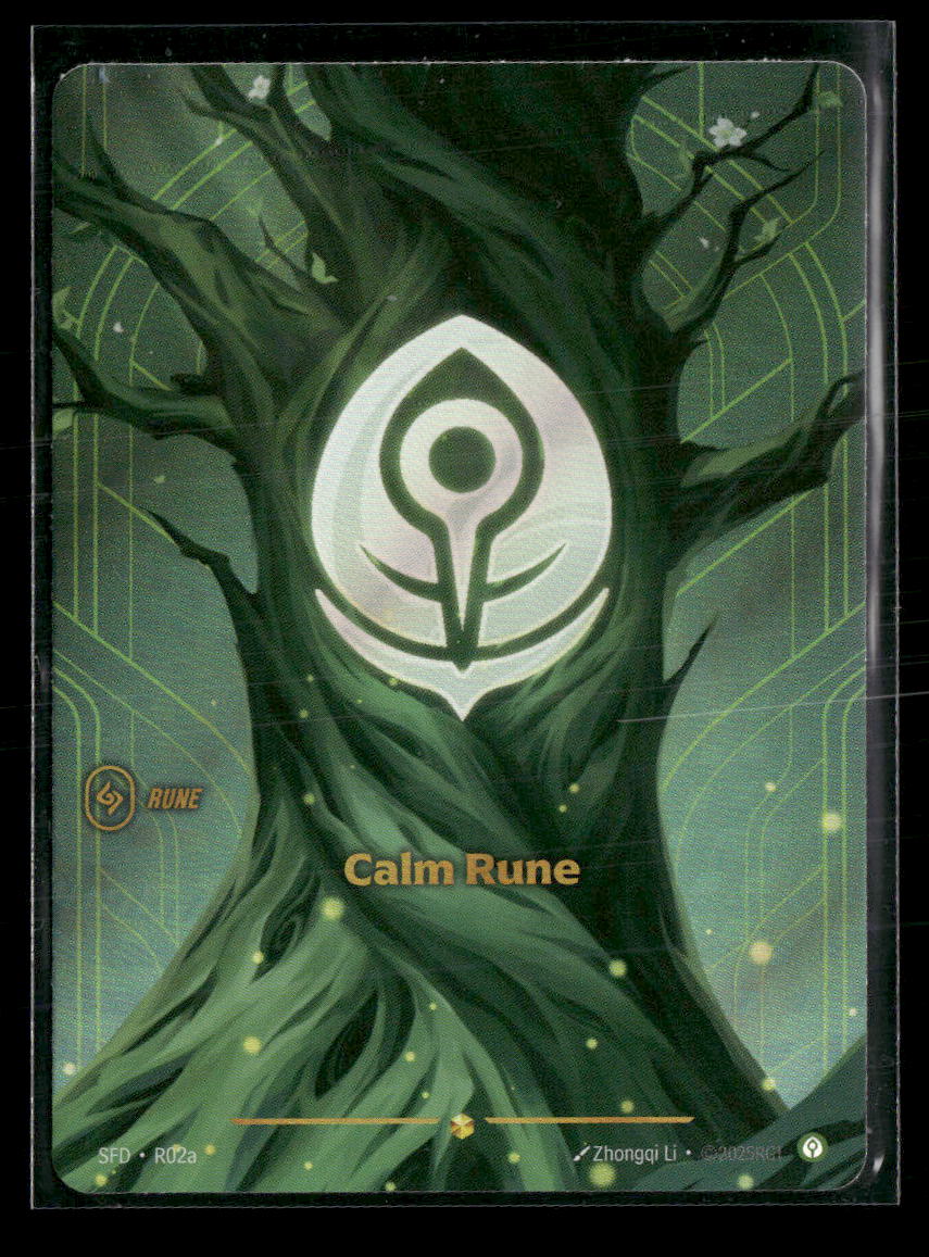 Calm Rune (R02a) #R02a Showcase - Riftbound Spiritforged
