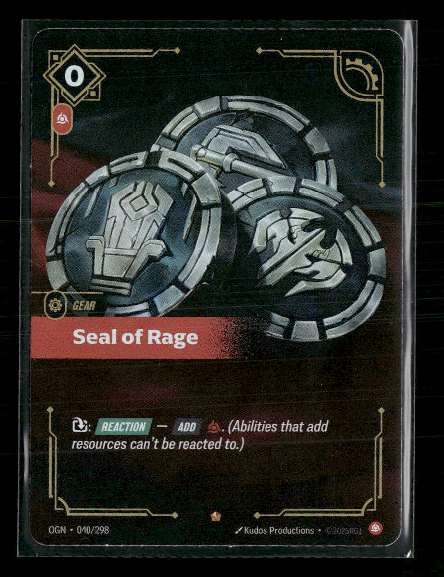 Seal of Rage #040/298 Epic - Riftbound Origins