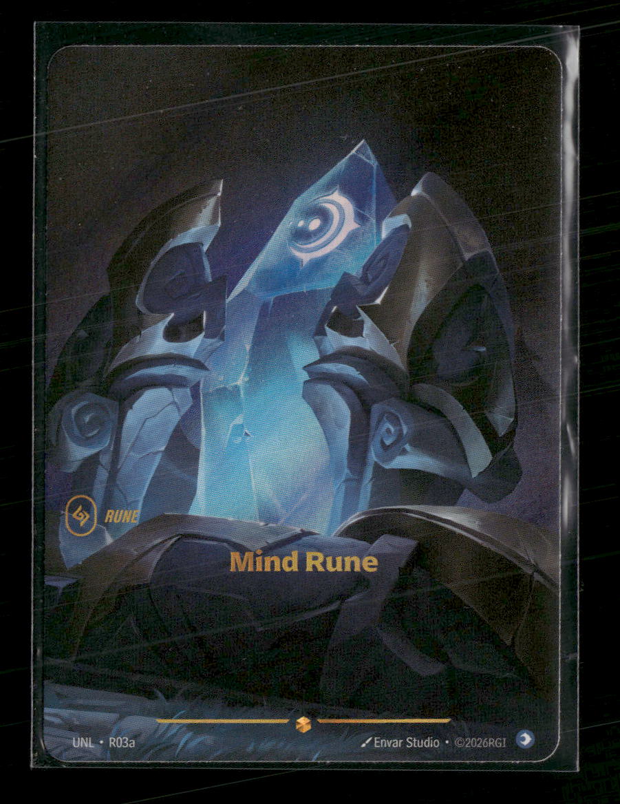 Mind Rune (R03a) #R03a Showcase - Riftbound Unleashed