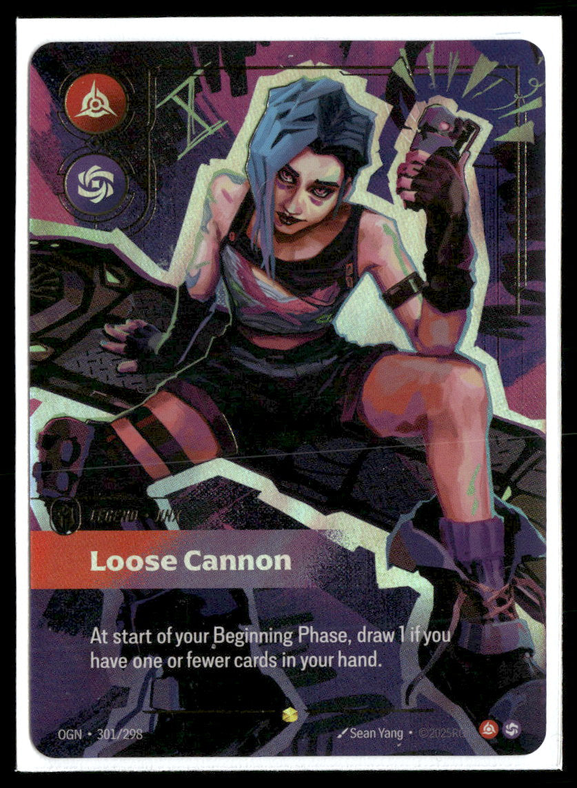 Jinx - Loose Cannon (Overnumbered) #301/298 Showcase - Riftbound Origins