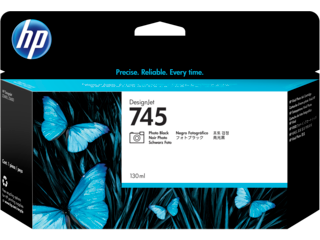 New, Pre-Owned - HP 745 130-ml DesignJet (F9J98A) Photo Black Ink Cartridge