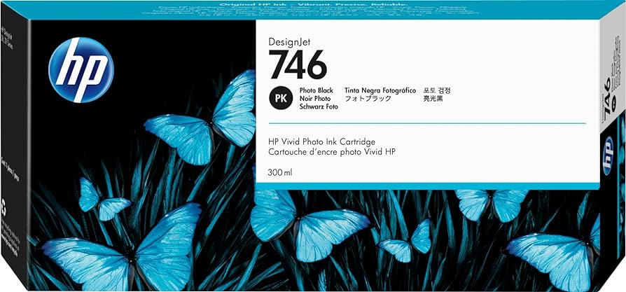New, Pre-Owned - HP 746 300mL Photo Black (P2V82A) Ink Cartridge