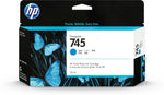 New, Pre-Owned - HP 745 130-ml DesignJet (F9J97A) Cyan Ink Cartridge