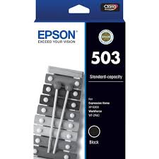 New, Pre-Owned - Epson 503 Standard Yield Black Ink Cartridge, C13T09Q14010