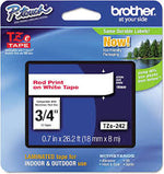 New, Pre-owned, Brother P-Touch TZE-242 Tape, 3/4