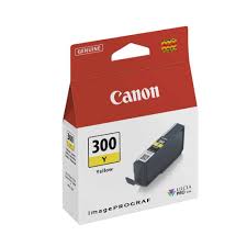 New, Pre-Owned - Canon PFI-300 Standard Yield Yellow Ink Cartridge, 4196C001