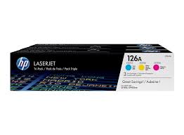 New, Pre-Owned - HP 126A Standard Yield TRI-COLOR Toner Cartridge, CF341A