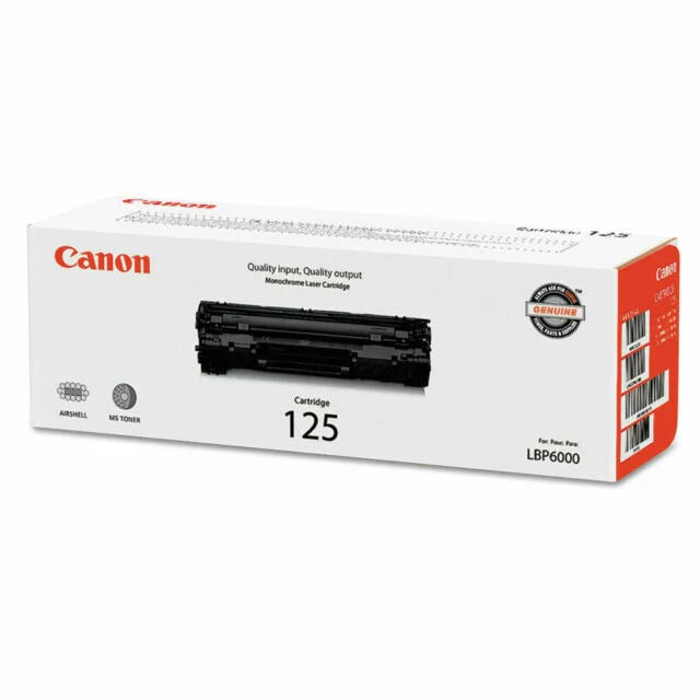 New, Pre-Owned - Canon 125 High Yield Black Toner Cartridge, 3484B001