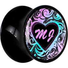 Custom Tribal Initial Acrylic Personalized Saddle Plug - buy 2 for a pair