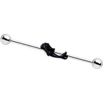 Black Diving Mermaid Industrial Barbell 38mm
