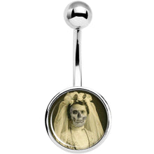 Skeleton Bride Halloween Belly Ring
