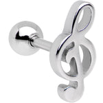 16G 1/4 Treble Clef Music Note Tragus Cartilage Earring