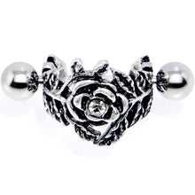 16G 1/2 Clear Gem Floral Wreath Cuff Cartilage Earring