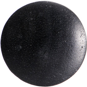 5/8 Organic Solid Black Areng Wood Saddle Plug Set