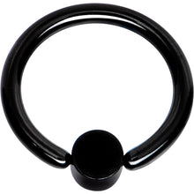 16G 5/16 Purple Faux Opal 3mm Disc Black BCR Captive Ring
