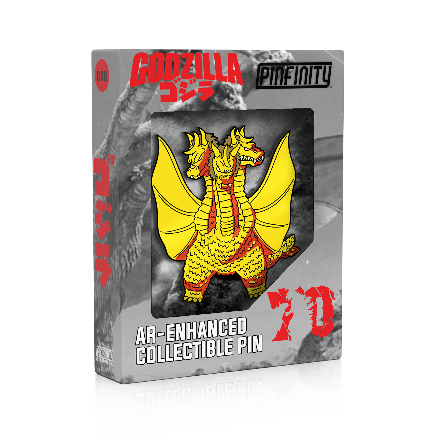 King Ghidorah Showa Era AR Pin
