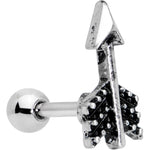 16G 1/4 Straight Arrow Cartilage Tragus Earring