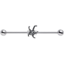 14G Steel Seeing Starfish Industrial Barbell 38mm
