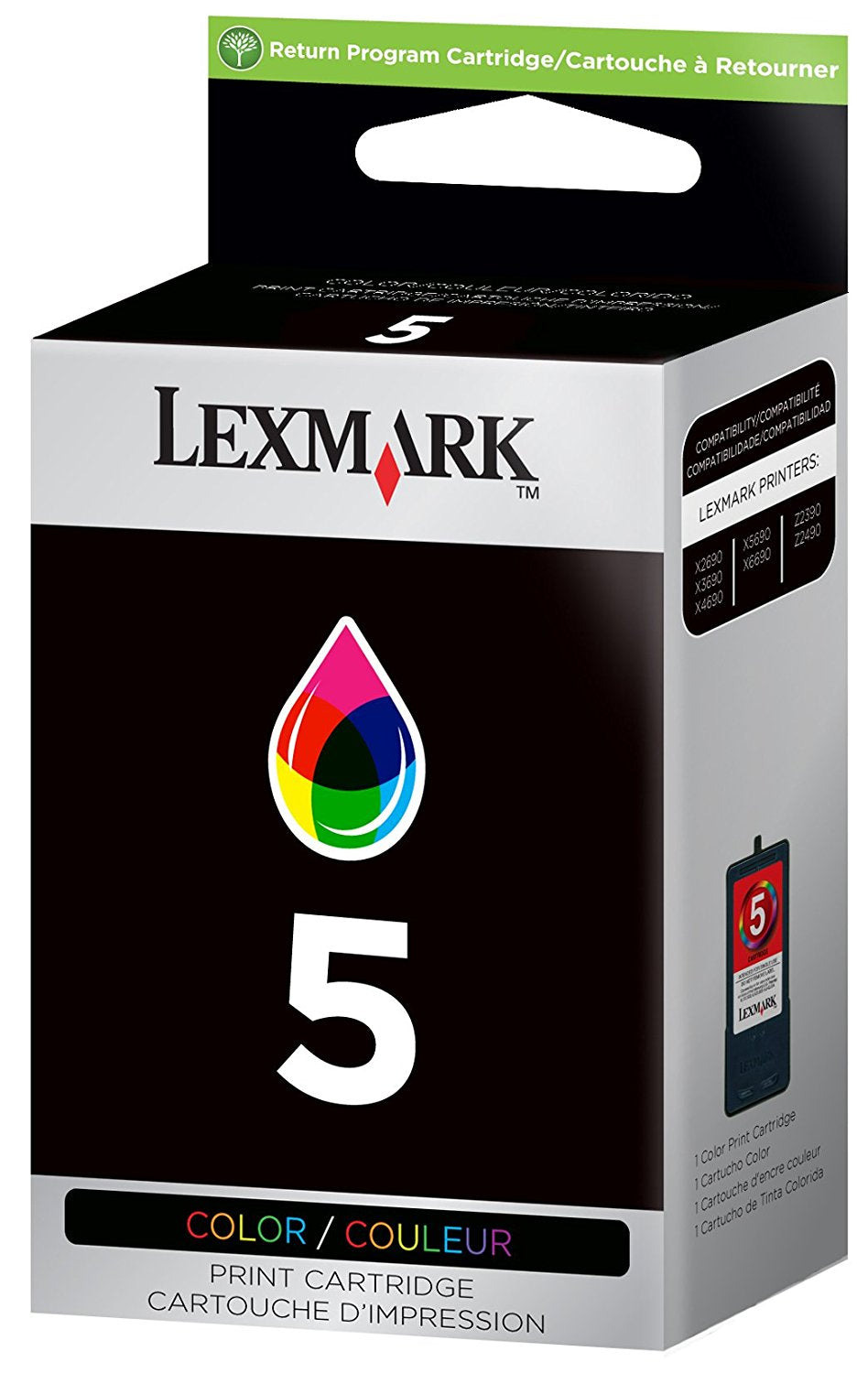 New, Pre-Owned - Lexmark NO.5 (18C1960) Ink Cartridge, Tri-Color