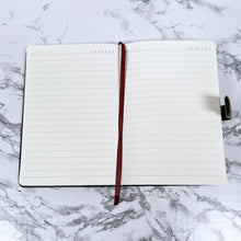 Lined Journal & Pen Gift Set— Brown (FREE Engraving)