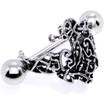 16G 1/2 Rococo Ring Cuff Cartilage Earring