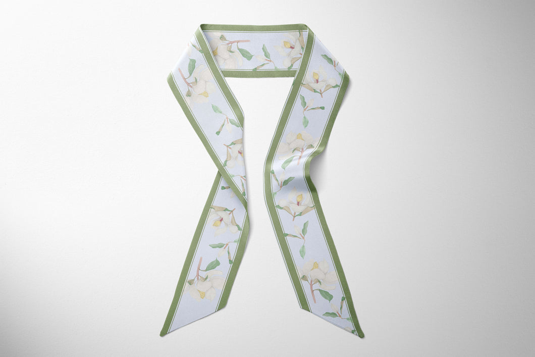 Magnolia Silk Twilly Scarf