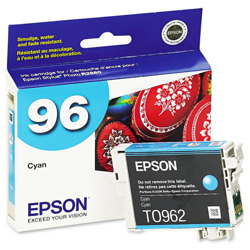 New, Pre-Owned - Epson 96 (T0962) Cyan Ink Cartridge