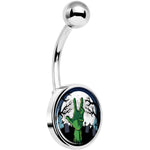 Cemetery Zombie Hand Halloween Belly Ring