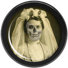 Undead Bride and Groom Halloween Black Anodized Plug Set 4G