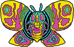 Mothra Showa Era CMYK Edition AR Pin