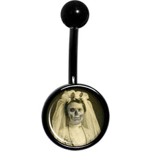 Skeleton Bride Halloween Black Belly Ring