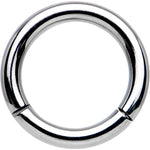 14G 5/16 Solid G23 Implant Grade Titanium Hinged Segment Ring